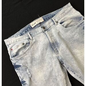 Spark Premium Denim Mens Jeans 38x32 Studio Collection‎ Ice Blue ~ FAST Shipping